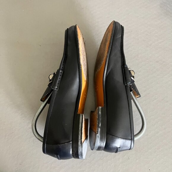 Gucci Leather Bamboo Horsebit Slide Loafers Slip Ons - Picture 5 of 10